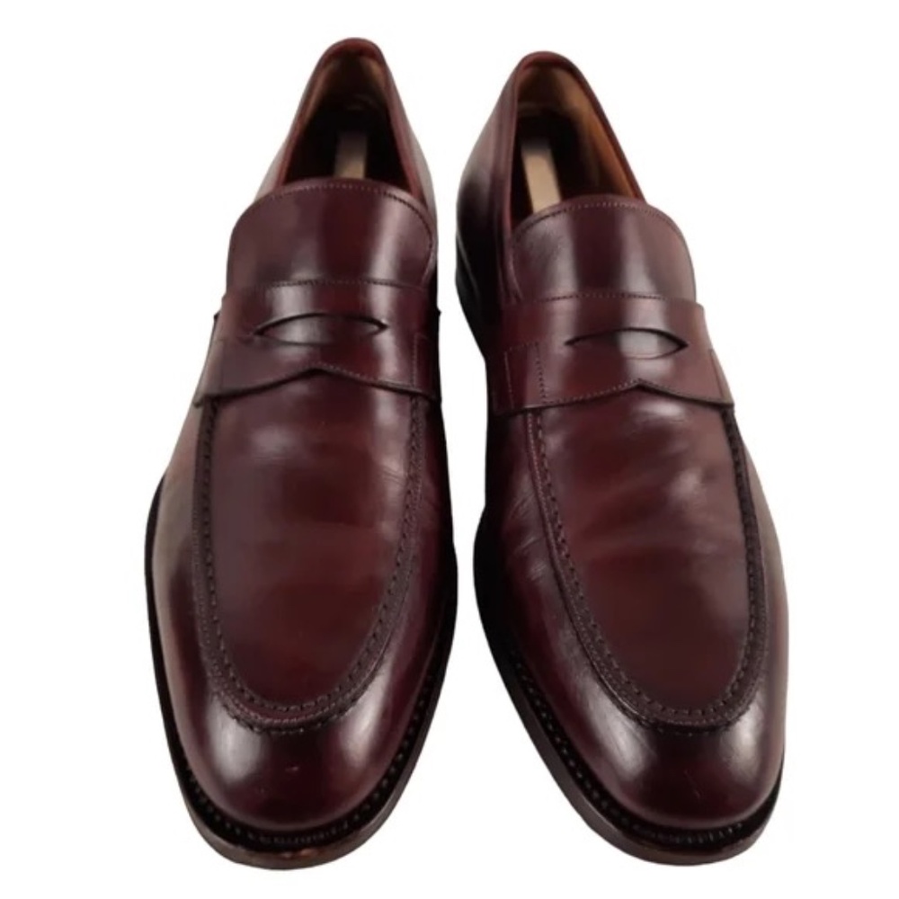 Santoni penny loafer in Cordovan, size 9